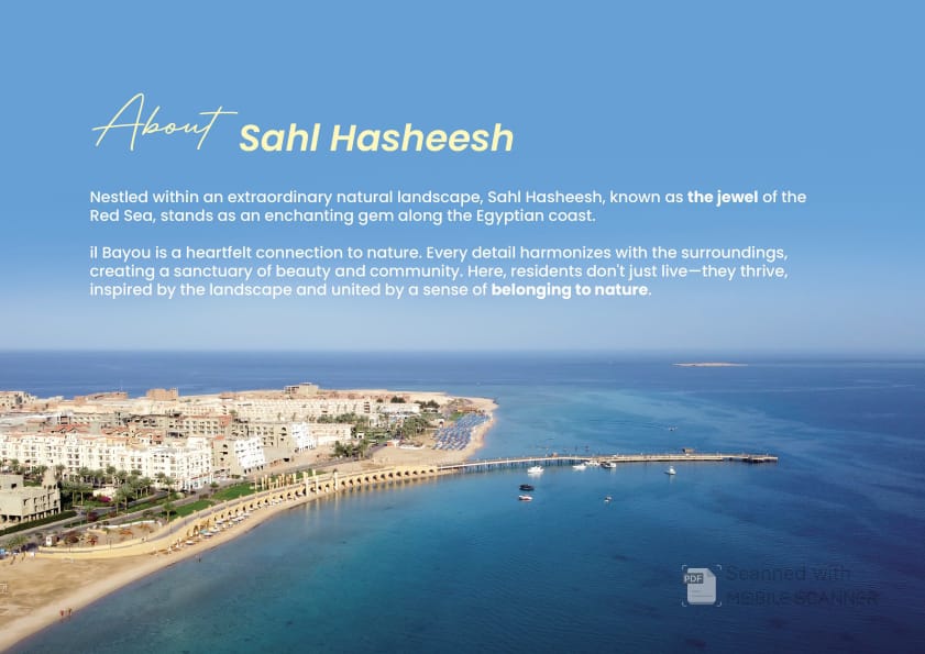 New phase in IL Bayou . Sahl hasheesh  15% down payment